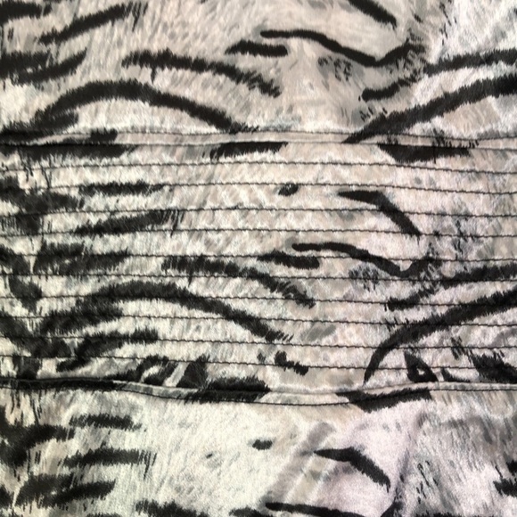 COOGI Woman’s Plus Animal Print Satin Woven Short Sleeve Dress Size 3X - Picture 7 of 14